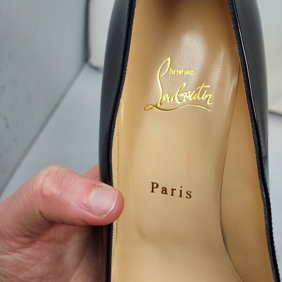 Christian Louboutin Black Miss Sab Patent Pump - Picture 5 of 11